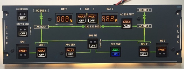A320 OVHD Electrical Module